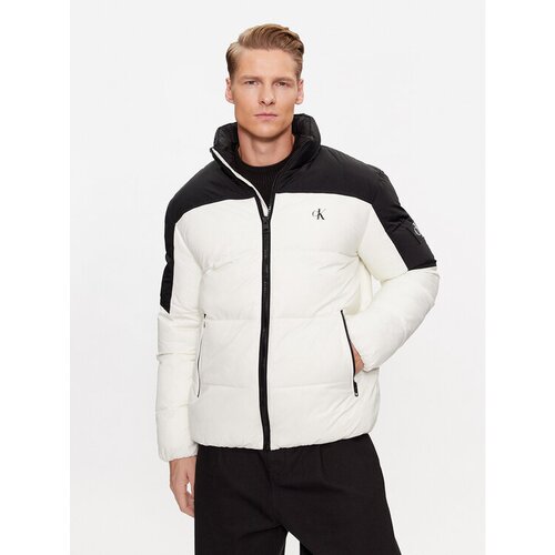 Calvin Klein Jeans Puhovka J30J323461 &amp;Eacute;cru Regular Fit Slike