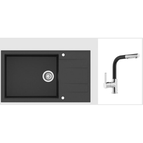 Sink Solution SET BILBAO (VEĆ BARV)-Črna Cene