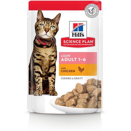 Hill’s Science Plan Adult Light 12 x 85 g - Piletina Cijene