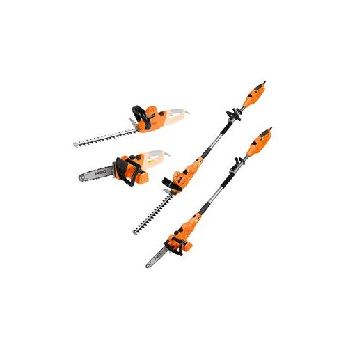 Neo Tools 2-u-1 ba&scaron;tenski alat sa teleskopskom ručkom &ndash; testera + makaze za živu ogradu - 04-634 Cene
