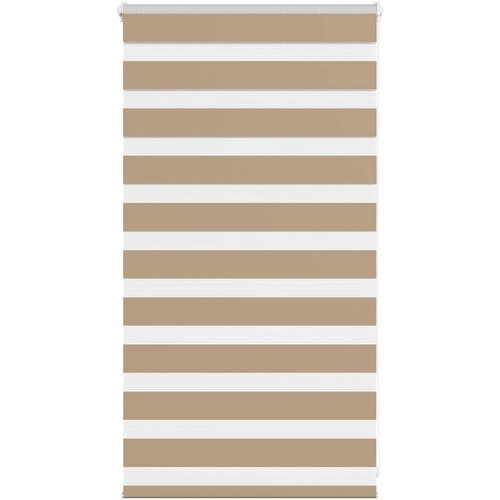 vidaXL Zebra zavesa peščeno rjava 85x100 cm širina blaga 80,9 cm poliester, (5000297118) Cene