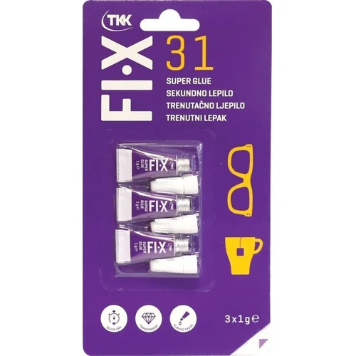 Tkk FIX 31 Trenutno tekuće ljepilo 3x1 g