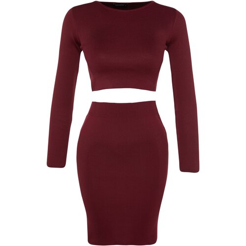 Trendyol Two-Piece Set - Burgundy - Slim fit Slike
