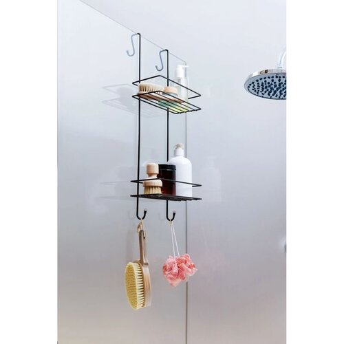 Black bathroom organizer WB047-B Slike
