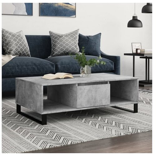 vidaXL Stolić za kavu siva boja betona 104x60x35 cm konstruirano drvo Cijene