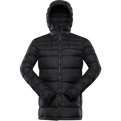 Alpine pro Men's winter down jacket with dwr ROGIT black Cene