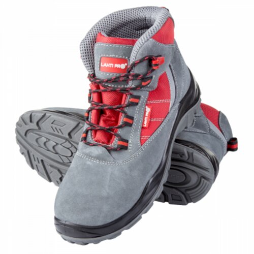 Lahti Pro radne cipele suede/oxford sivo-crvene s1p src, "44 l3011944 Cijene