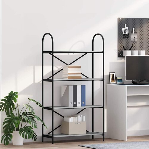  Polica Siva Sonoma 80 x 30 x 146 cm Konstruirano drvo Cene