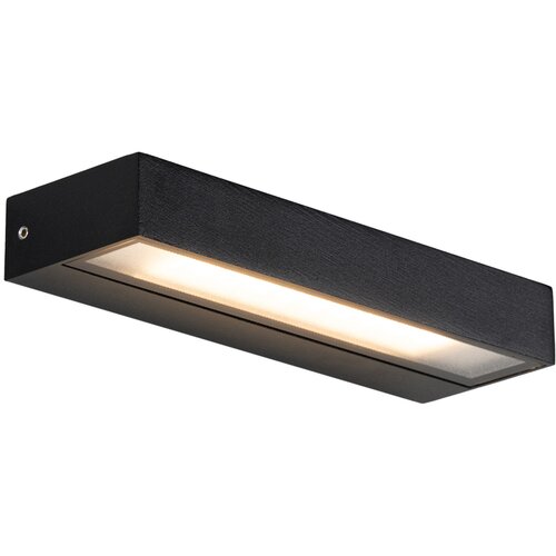 QAZQA Moderna stenska svetilka črna z LED IP65 - Hannah Slike