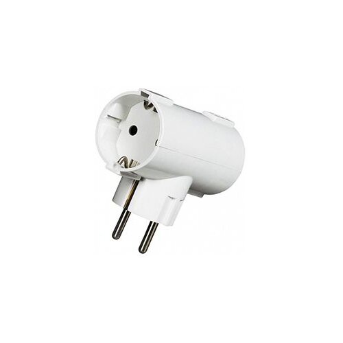  Utikač adapter 'T' 2xšuko 6338-1, bijeli Cene