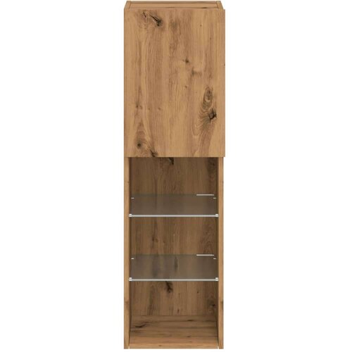 vidaXL TV ormarići s LED svjetlima 2 kom boja hrasta 30,5x30x102 cm Cijene