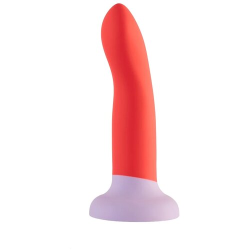 Love Signal - dvobarvni silikonski dildo srednje velikosti (rdeč) Cene