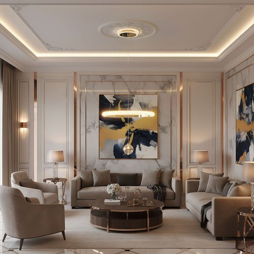 Toolight Luster G142-CP 50cm GOLD Slike