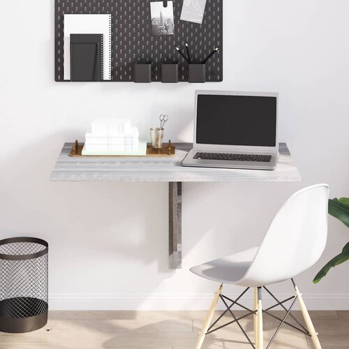  Sklopivi zidni stol boja hrasta 100x60x56 cm konstruirano drvo Slike