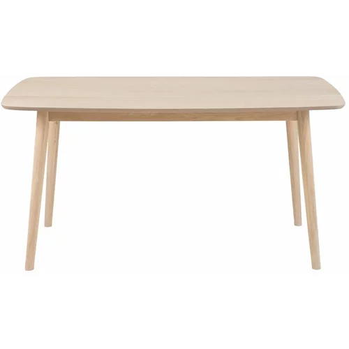 Actona Jedilna miza s podnožjem iz hrastovega lesa Nagano, 150 x 80 cm