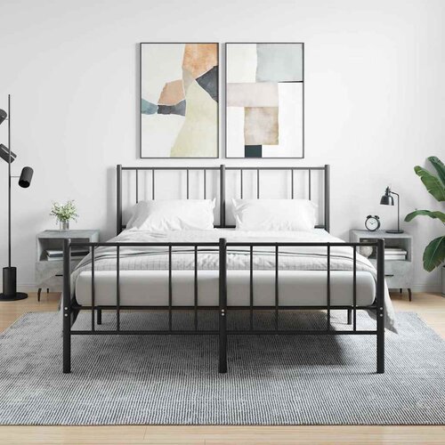  Noćni ormarići 2 kom boja betona 40x35x47,5cm konstruirano drvo Slike