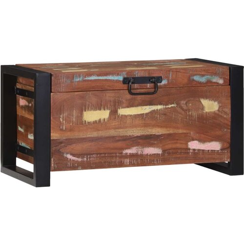 VidaXL Skladi&amp;scaron;ne Kutije Vi&amp;scaron;ebojno Masivno obnovljeno drvo 60 x 30 x 30 cm Slike