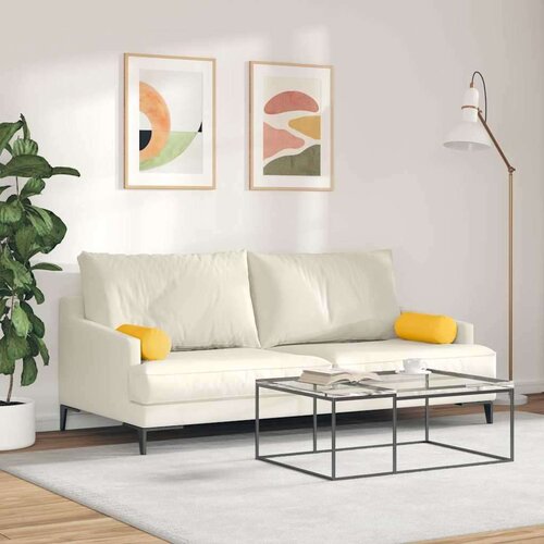 VidaXL valjkasti jastučići 2 pcs svijetlo žuta &amp;Oslash; 15 x 40 cm Slike