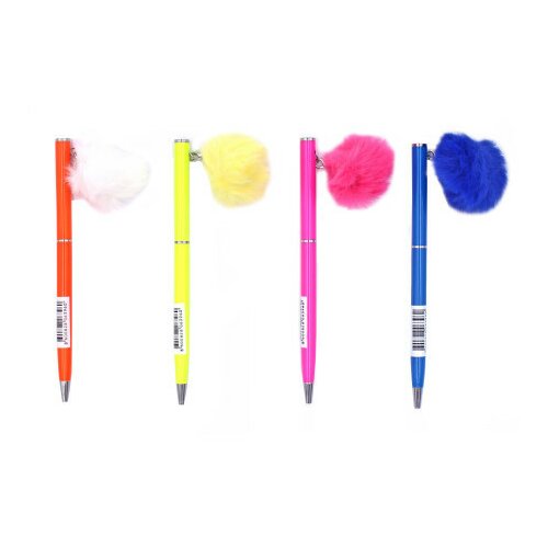  Elegant, hemijska olovka pom-pom, neon, plava ( 116146 ) Cene