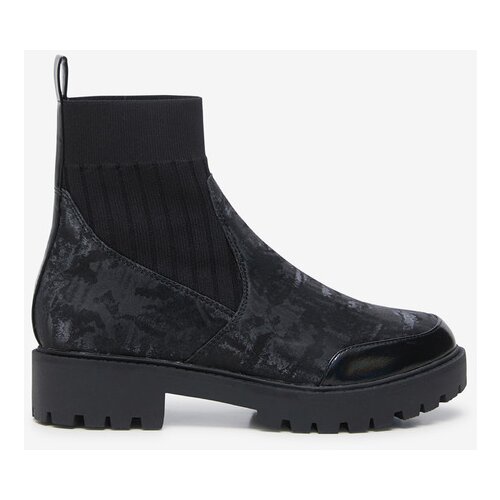 Desigual Biker Sock Gležnarji Črna Slike