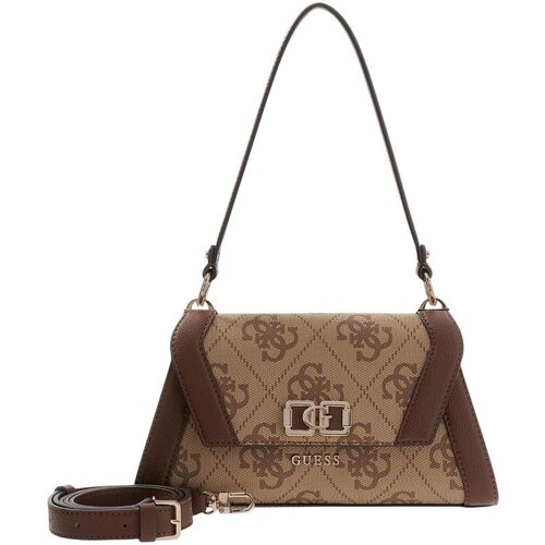 Guess KARNILLA LOGO FLAP SHLDR BAG Smeđa Cijene