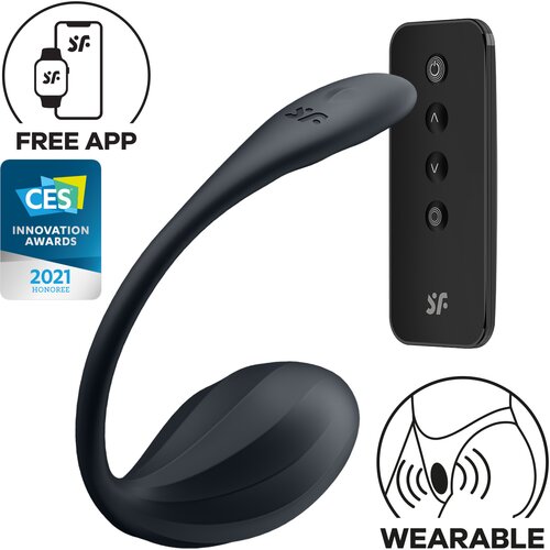 Satisfyer Ribbed Petal Black Slike