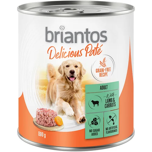 briantos Delicious Paté 24 x 800 g - Janjetina i mrkva