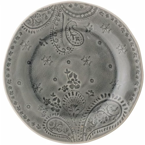 Bloomingville Krožnik iz sive keramike Rani, ø 26,5 cm