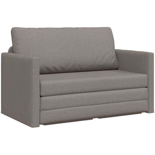 VidaXL Kavč postelja 2-v-1 Taupe 124x71x78 cm Tkanina Slike