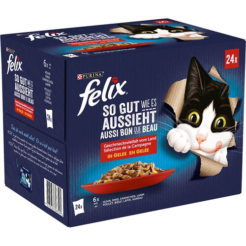 Felix Fantastic "So gut wie es aussieht" 24 x 85 g - Mesni izbor (piščanec, jagnjetina, govedina, zajec) Cene