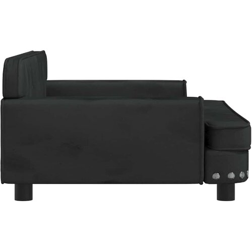  Krevet za pse crna 90 x 53 x 30 cm bar&amp;scaron;unasti Slike