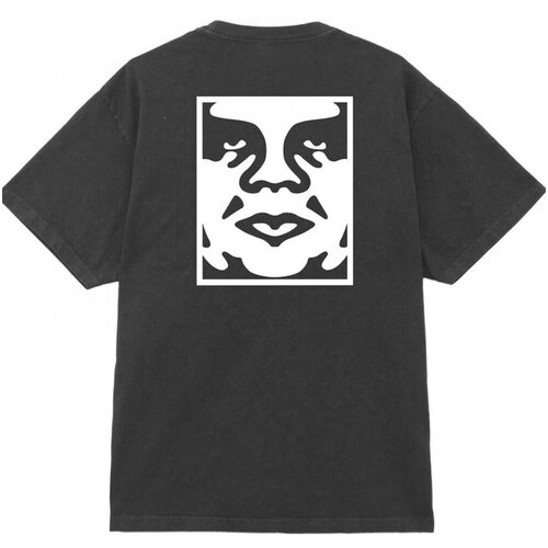 Obey Majice & Polo majice bold icon face Črna Cene