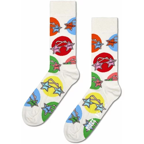 Happy Socks Čarape x Elton John Glasses boja: bež