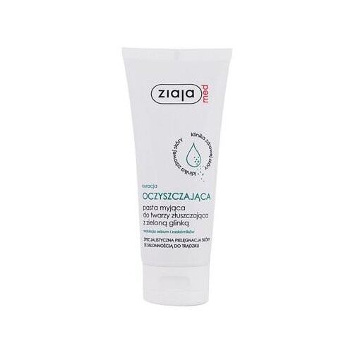 Ziaja Med cleansing Treatment Face Cleansing Paste pasta za či&amp;scaron;ćenje sa zelenom glinom za kožu od akni 75 ml Slike