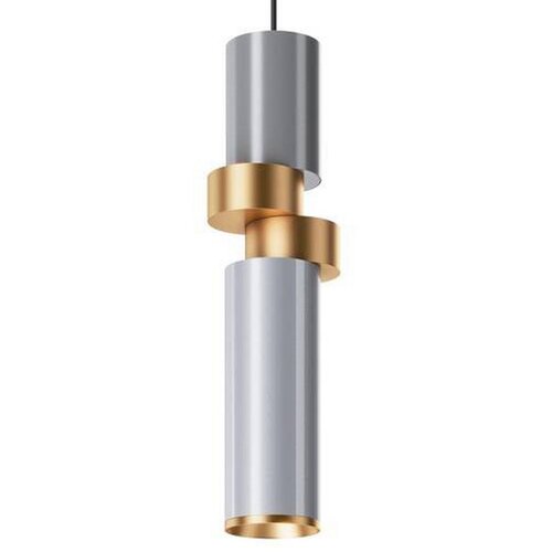 MAYTONI MOD303PL-01CFL2 - Luster na sajli PALETTE 1xGU10/40W/230V siva/zlatna Slike