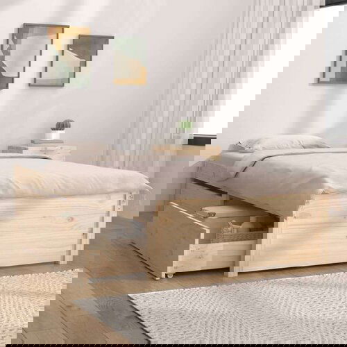  Okvir za krevet s ladicama 100 x 200 cm Cene