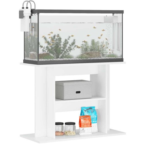 vidaXL Stalak za akvarij sjajni bijeli 80x35x60 cm konstruirano drvo Cene