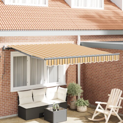 Automatska uvlačiva tenda s prugama 350x250 cm Cijene