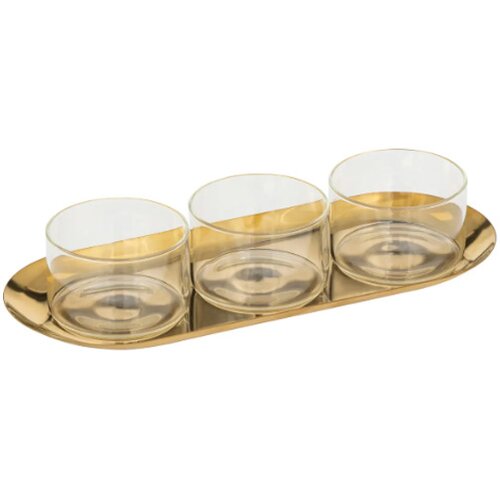 Secret de Gourmet Set za predjelo 4 kom staklo zlatna boja (196503) Cene