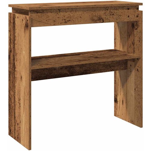 Maison Chic konzolna miza - miza ob steni Stari les 80x30x80 cm inženirski les, (21786620) Cene