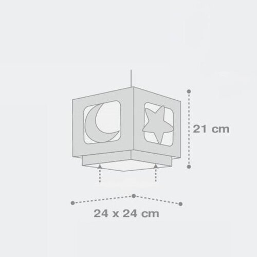 Dalber 63232E - Dečiji luster MOON LIGHT 1xE27/60W/230V Slike