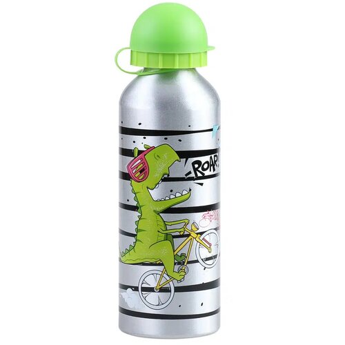Play Alu Flowy, flašica za vodu, aluminijumska, Dino, 500ml Cene