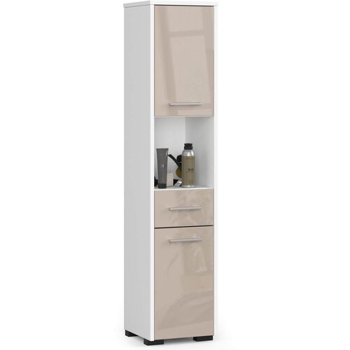 AKORD KOPALNIŠKA OMARA FIN KOLONA 30 2D 1SZ 1W 140cm CAPUCINO SJAJ, (21714024) Cene