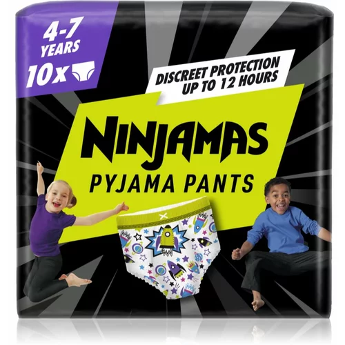 Pampers Ninjamas Pyjama Pants 17-30 kg Spaceships 10 kos