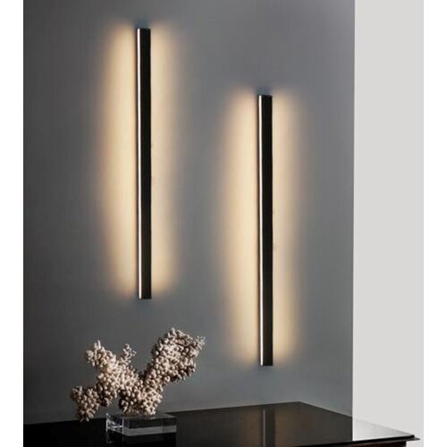 Nettlife Komplet 2 notranjih LED stenskih svetilk Moderne 60CM 21W Hodnik Gor Dol Črna, (22136426) Cene