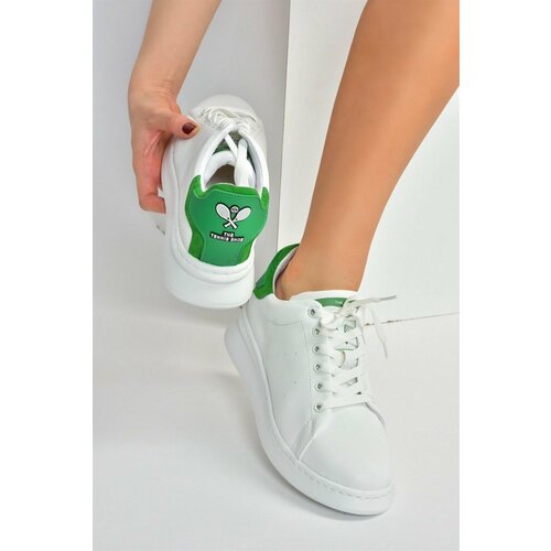 Fox Shoes White-Green Women's Casual Sneakers Slike