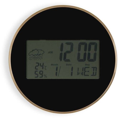  Zidni sat Versa Crna Plastika Minimalistički 4 1 x 30 x 30 cm Cijene