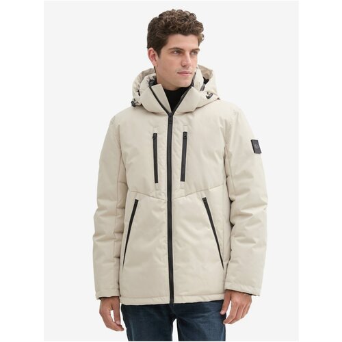 Tom Tailor Beige men's winter jacket - Men's Cene