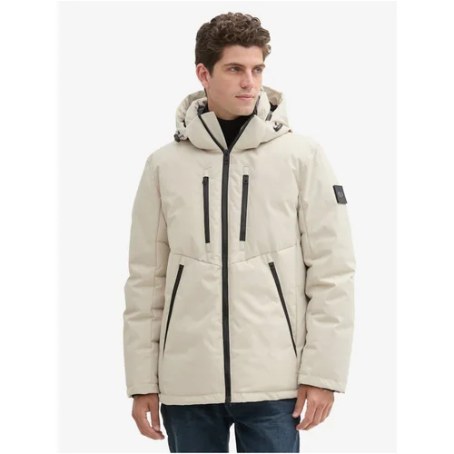 Tom Tailor Beige men's winter jacket - Men's