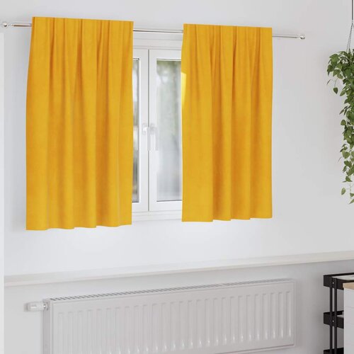  Zavjese za zamračivanje 2 pcs Žuta 140 x 140 cm Bar&scaron;un Cene
